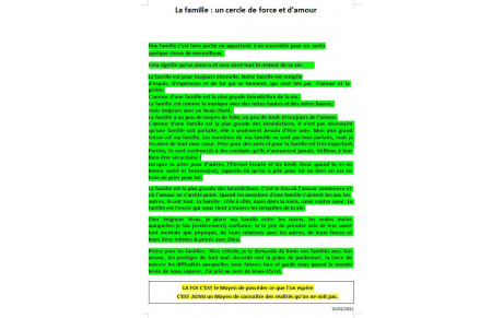C'est quoi la famille (Cliquez sur l'image)